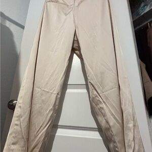 Abercrombie & Fitch Cream Wide Leg Pants
